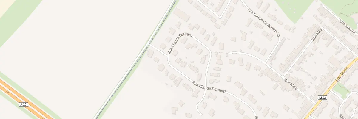 Plan du 24 Rue Claude Bernard à La Chapelle-d’Armentières