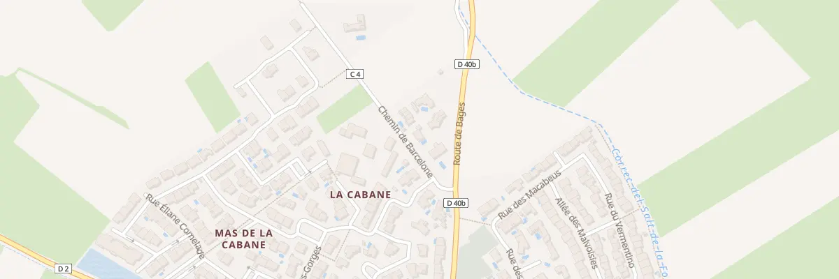 Plan du 1B Che de Barcelone à Saint-Jean-Lasseille