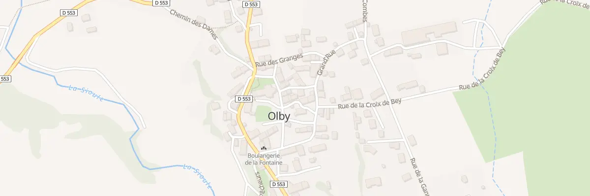 Plan du 25 Pas du Fournil à Olby