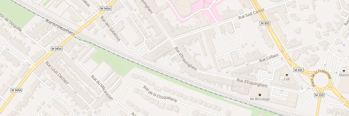 Plan du 101 Rue d’Erquinghem à Armentières