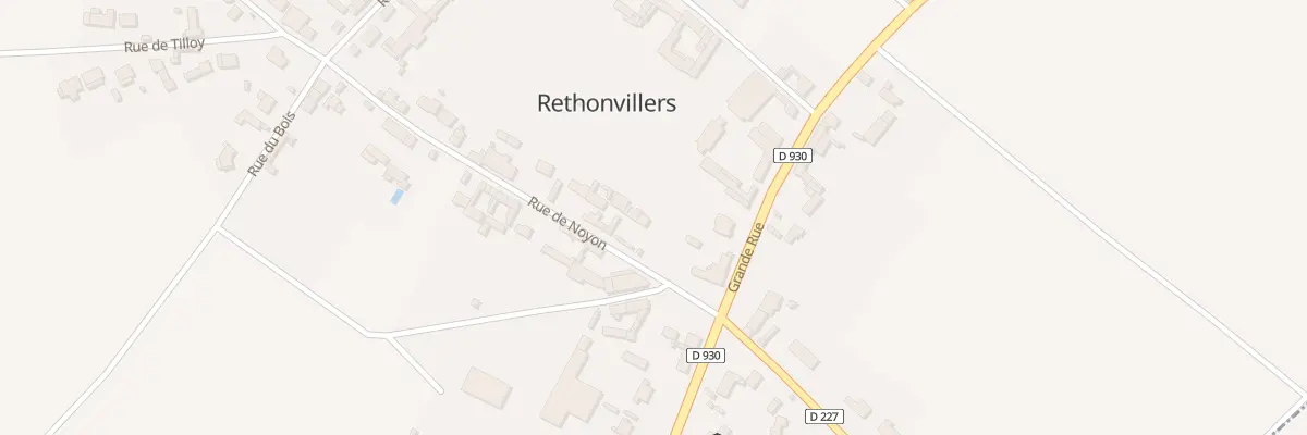 Plan du 2 Rue de Noyon à Rethonvillers