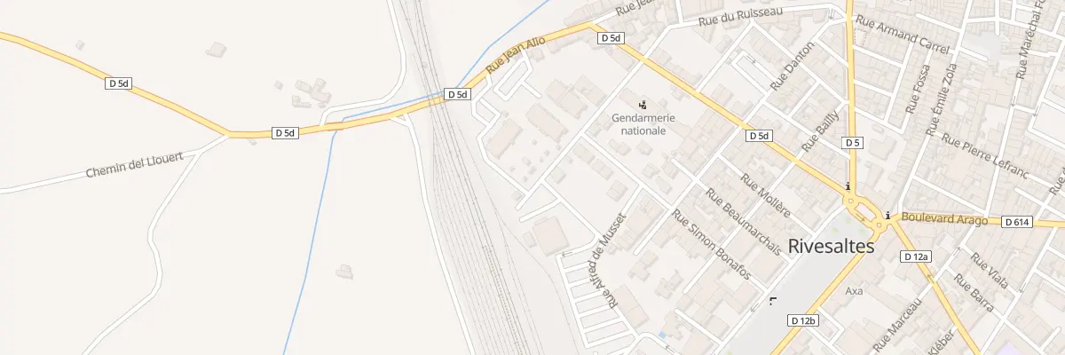 Plan du 8 Rue La Roussillonnaise à Rivesaltes