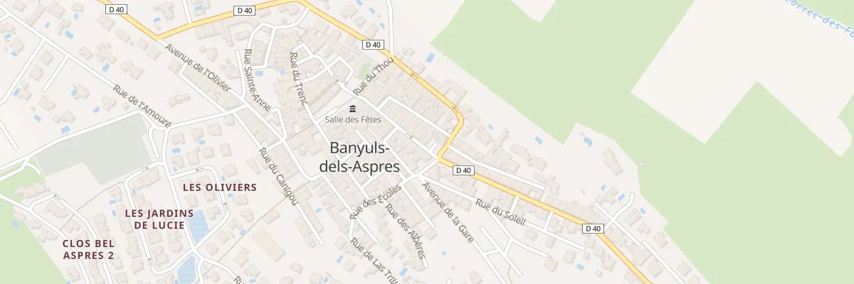 Plan du 23 Rue de la Poste à Banyuls-dels-Aspres