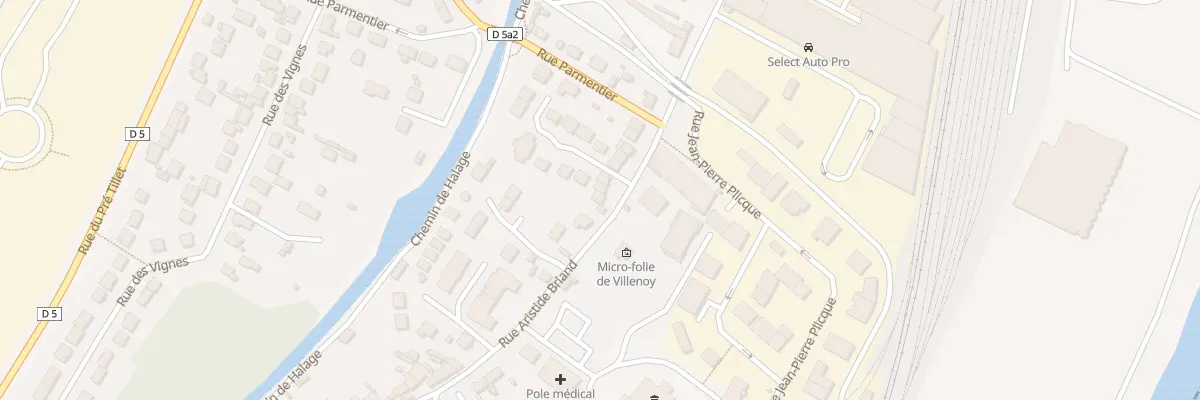Plan du 50F Rue Aristide Briand à Villenoy