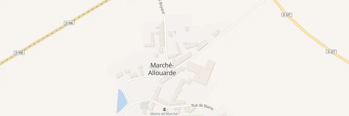 Plan du 2 Rue Boyard à Marché-Allouarde