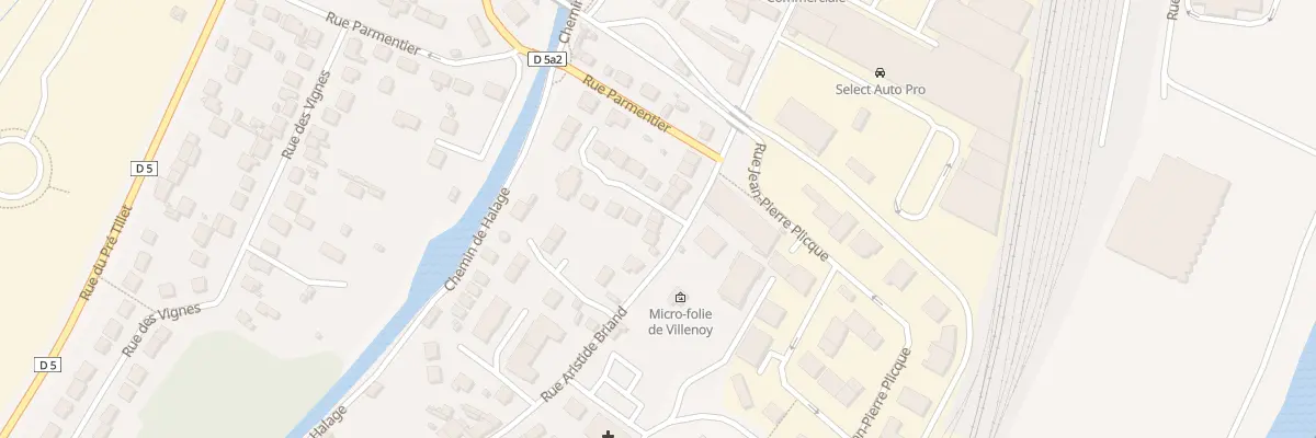 Plan du 50D Rue Aristide Briand à Villenoy