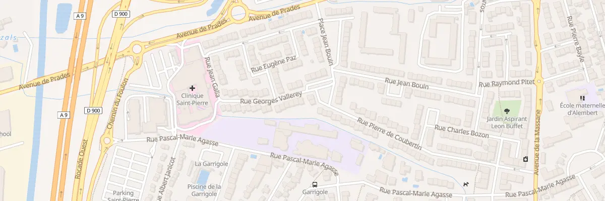 Plan du 3 Rue Georges Vallerey à Perpignan
