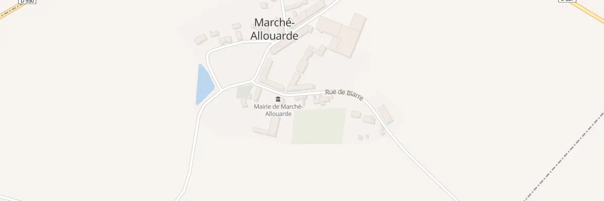 Plan du 2 Rue de Biarre à Marché-Allouarde