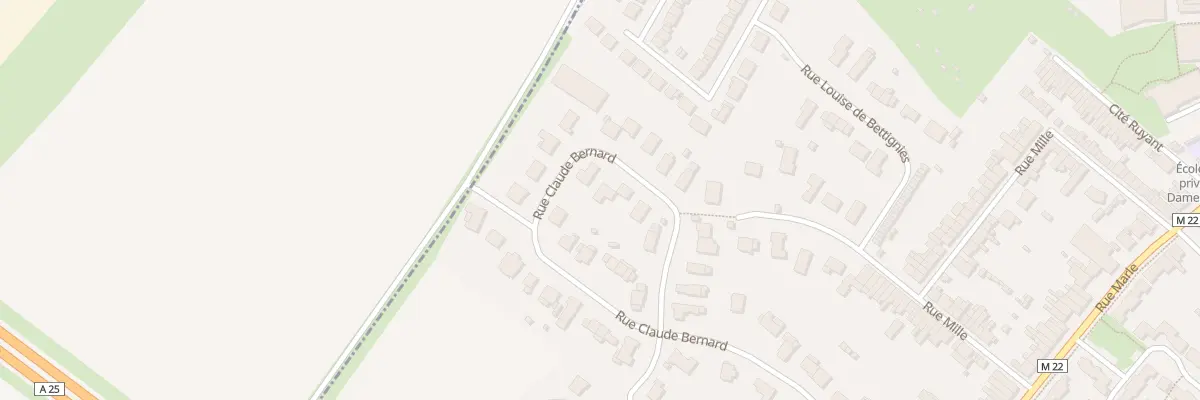 Plan du 30 Rue Claude Bernard à La Chapelle-d’Armentières