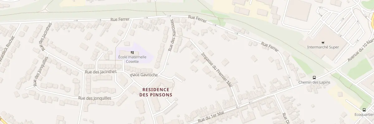 Plan du 7 Imp du Premier Mai à Méricourt