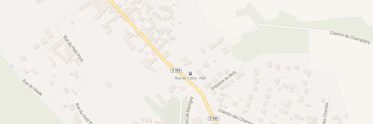 Plan du 1 Che de Champigny à Couilly-Pont-aux-Dames