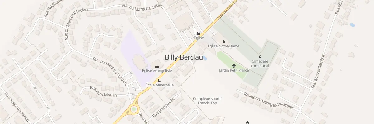 Plan du 134 Rue du Général de Gaulle à Billy-Berclau