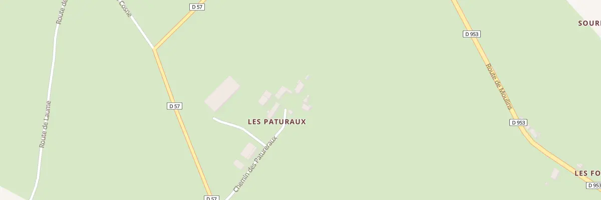 Plan du 218 Che des Patureaux à Theneuille