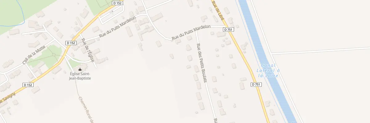 Plan du 4 Rue des Petits Boulats à Sury-près-Léré