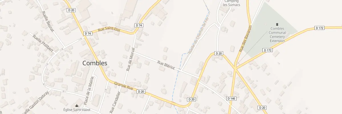 Plan du 5 Rue Blériot à Combles