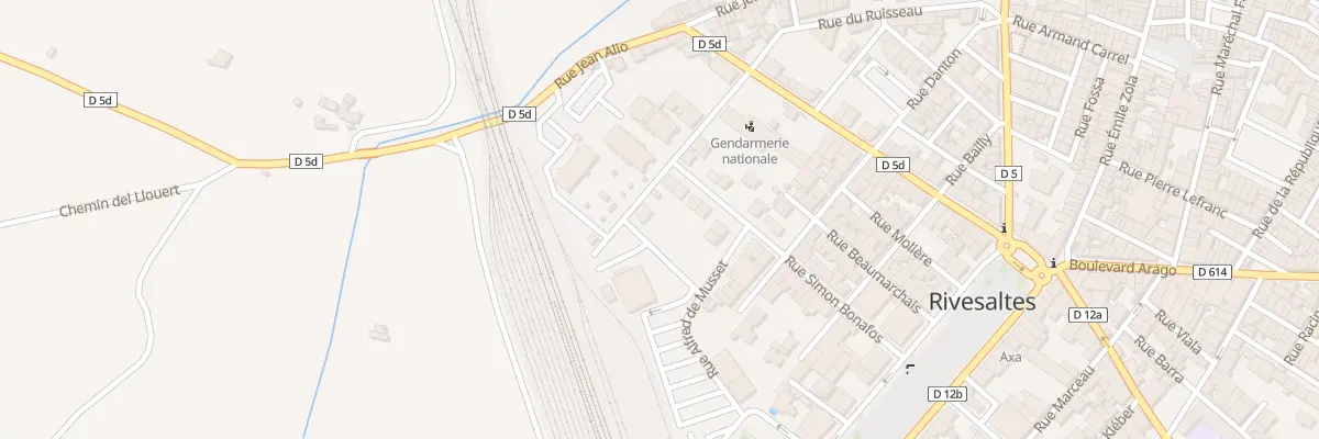 Plan du 1 Rue La Roussillonnaise à Rivesaltes
