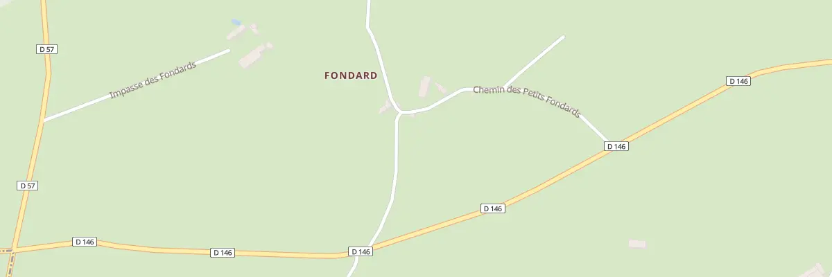 Plan du 267 Che des Petits Fondards à Theneuille