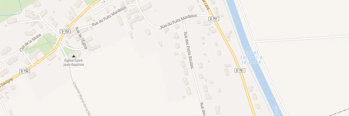 Plan du 6 Rue des Petits Boulats à Sury-près-Léré