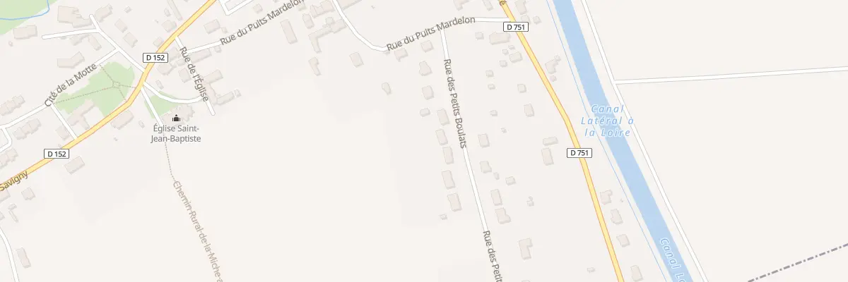 Plan du 8 Rue des Petits Boulats à Sury-près-Léré