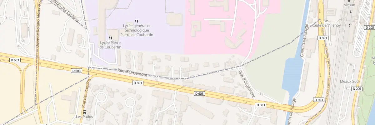 Plan du 20B Rue d’Orgemont à Meaux