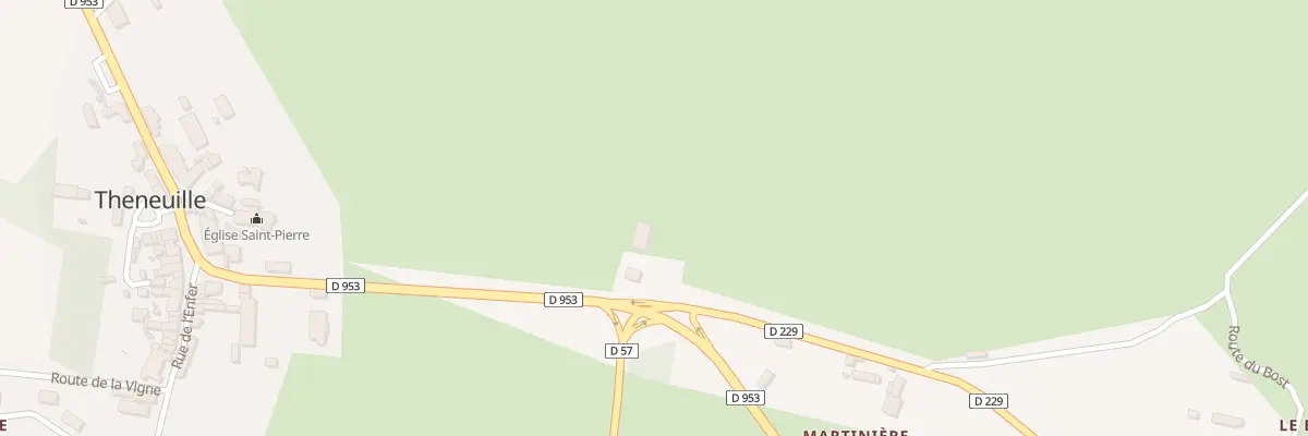 Plan du 1 Rte de Saint Plaisir à Theneuille