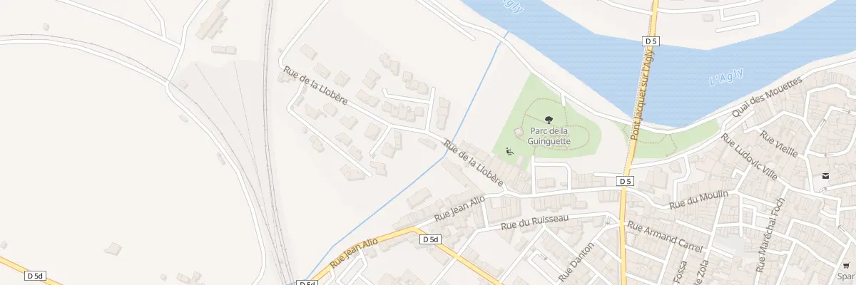 Plan du 5007 Rue de la Llobère à Rivesaltes