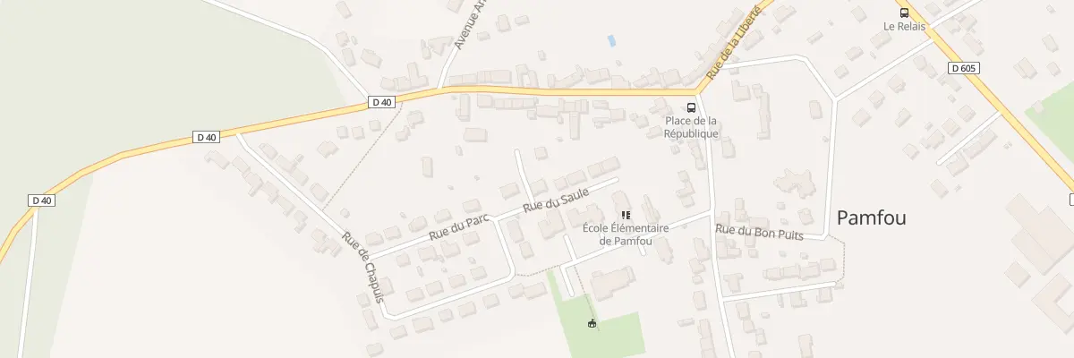 Plan du 1 Rue du Saule à Pamfou