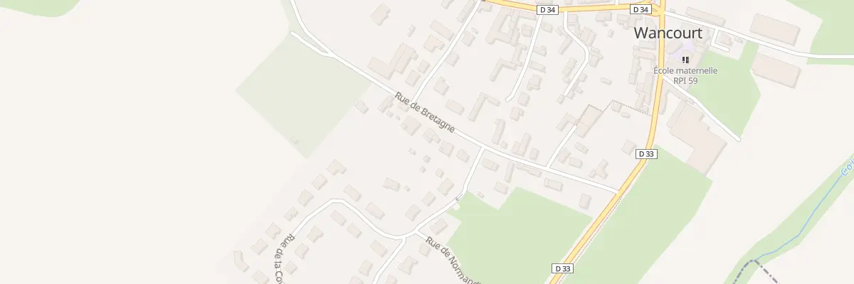 Plan du 13 Rue de Bretagne à Wancourt