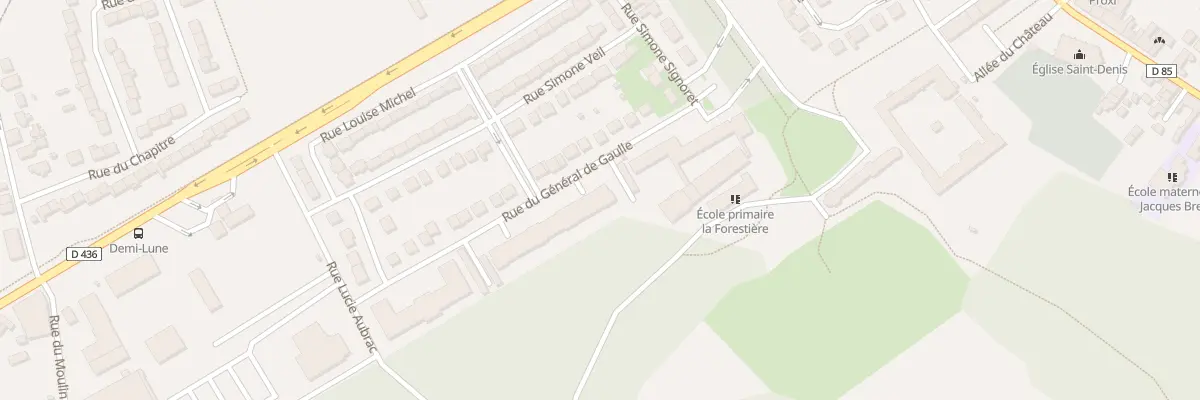 Plan du 22 Rue du Général de Gaulle à Quincy-Voisins