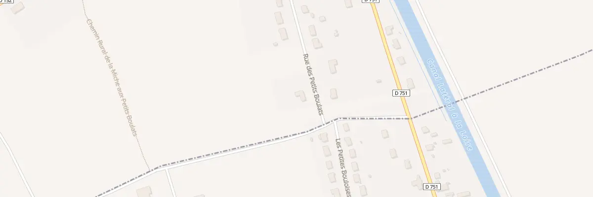 Plan du 22 Rue des Petits Boulats à Sury-près-Léré