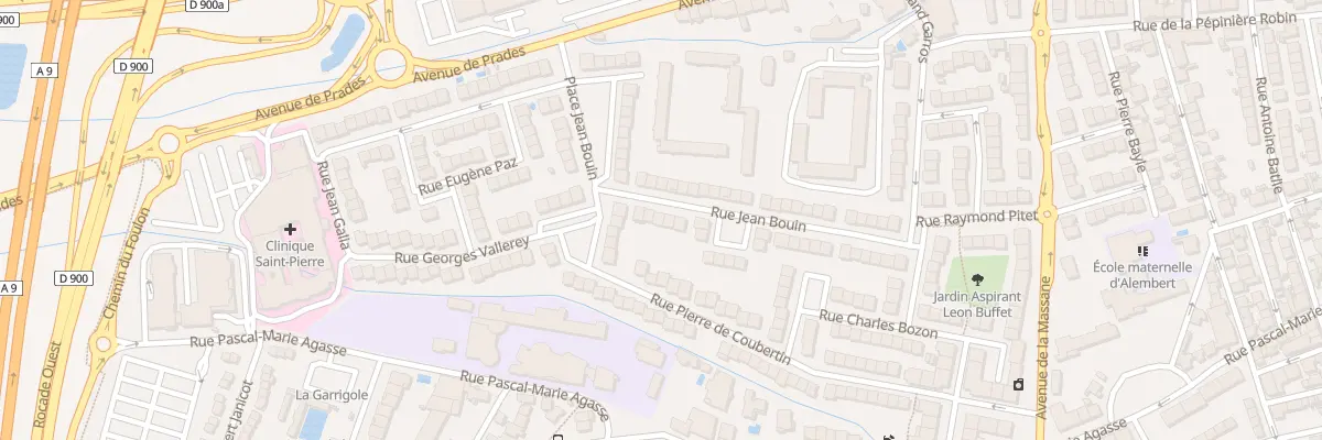 Plan du 43 Rue Jean Bouin à Perpignan