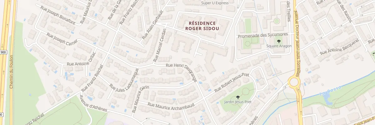 Plan du 9 Rue Henri Desgrange à Perpignan