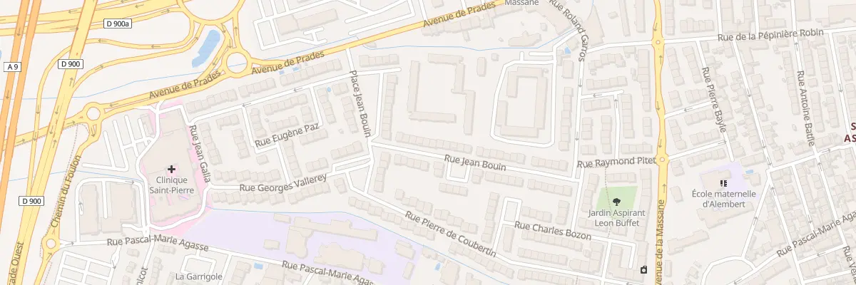 Plan du 38 Rue Jean Bouin à Perpignan