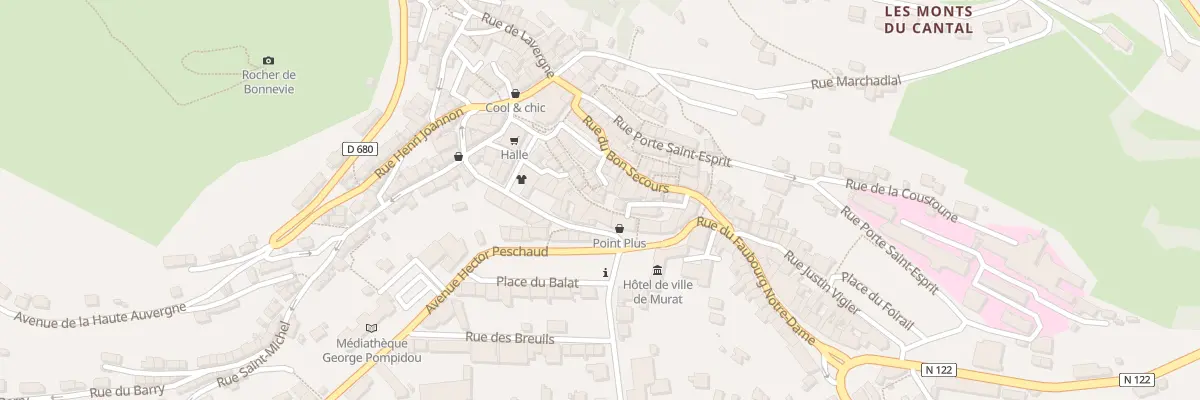 Plan du 6 Rue Porte de la Garde à Murat