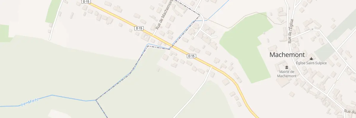 Plan du 109 Rue du Pont du Matz à Machemont