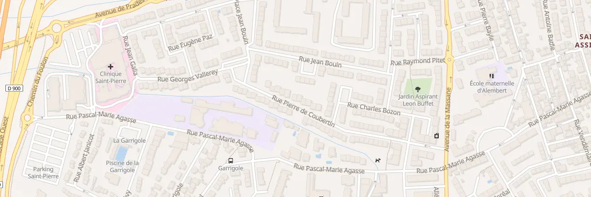 Plan du 36 Rue Pierre de Coubertin à Perpignan
