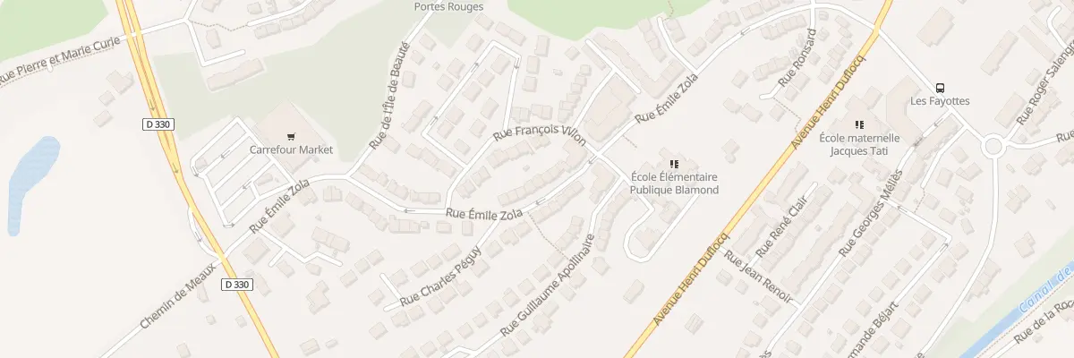 Plan du 57 Rue Emile Zola à Crégy-lès-Meaux