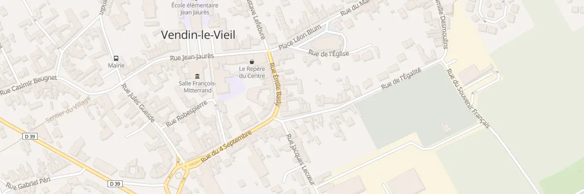 Plan du 8 Rue Emile Basly à Vendin-le-Vieil