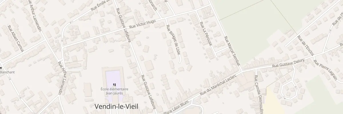 Plan du 10 Rue Rouget de Lisle à Vendin-le-Vieil
