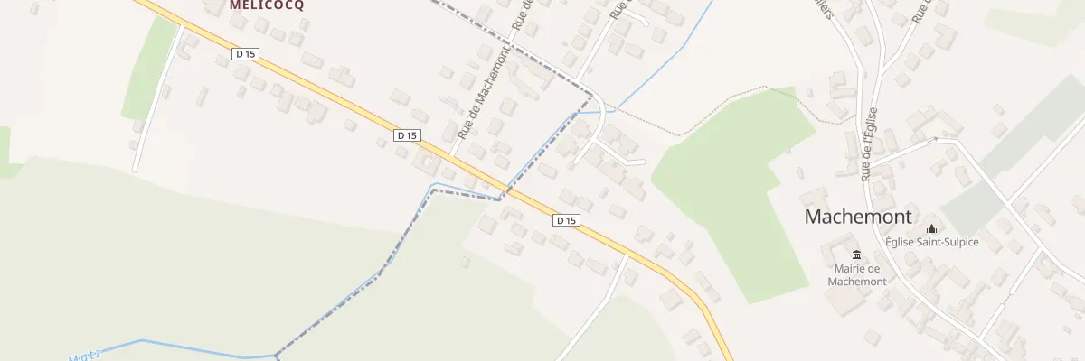Plan du 94 Rue du Pont du Matz à Machemont