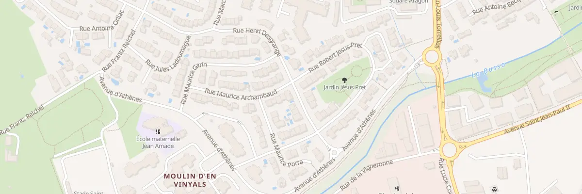 Plan du 24 Rue Henri Desgrange à Perpignan