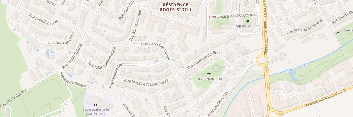 Plan du 15 Rue Henri Desgrange à Perpignan