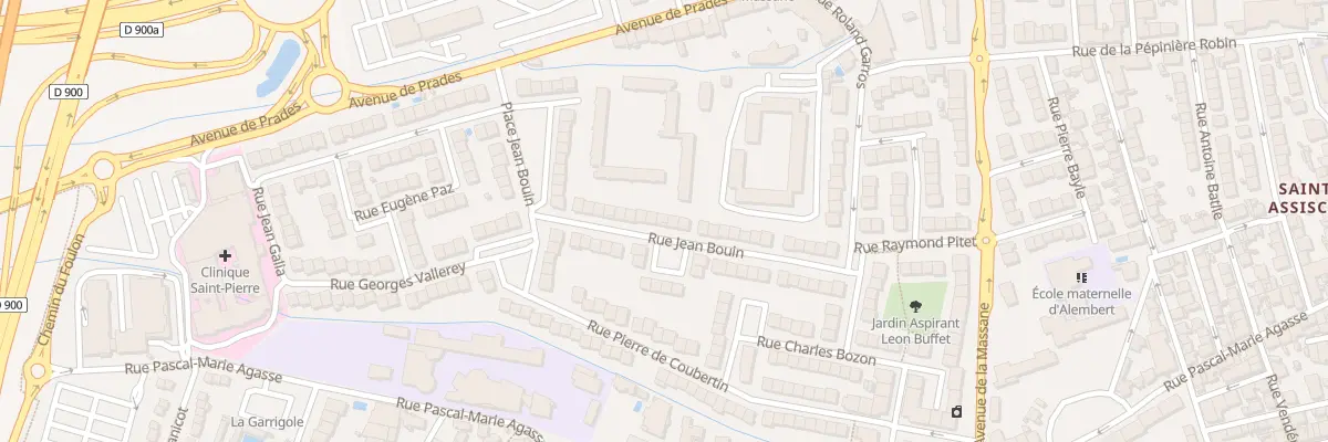 Plan du 30 Rue Jean Bouin à Perpignan