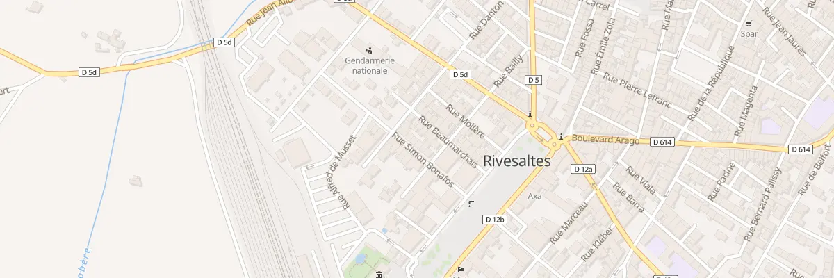 Plan du 10 Rue Simon Bonafos à Rivesaltes
