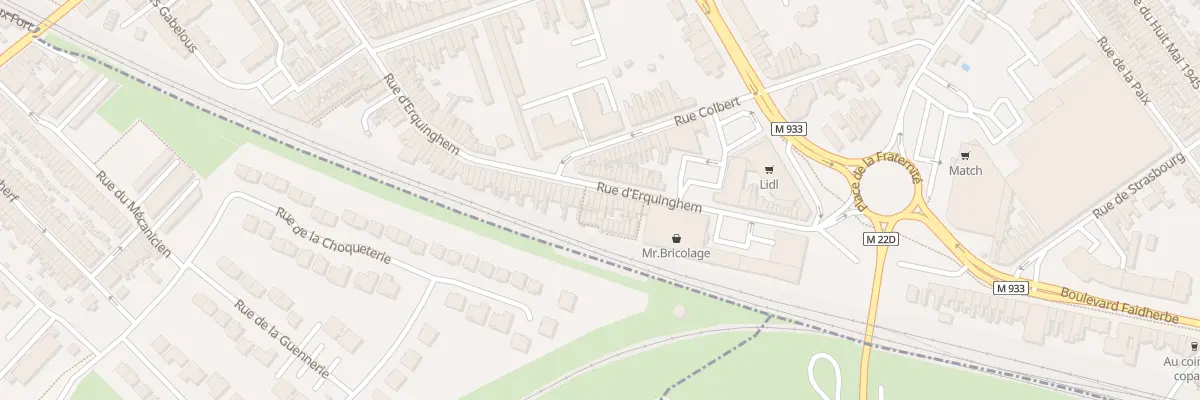 Plan du 23 Rue d’Erquinghem à Armentières