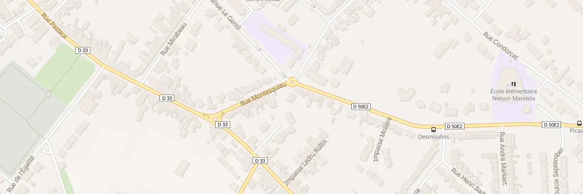 Plan du 1B Rue Montesquieu à Méricourt