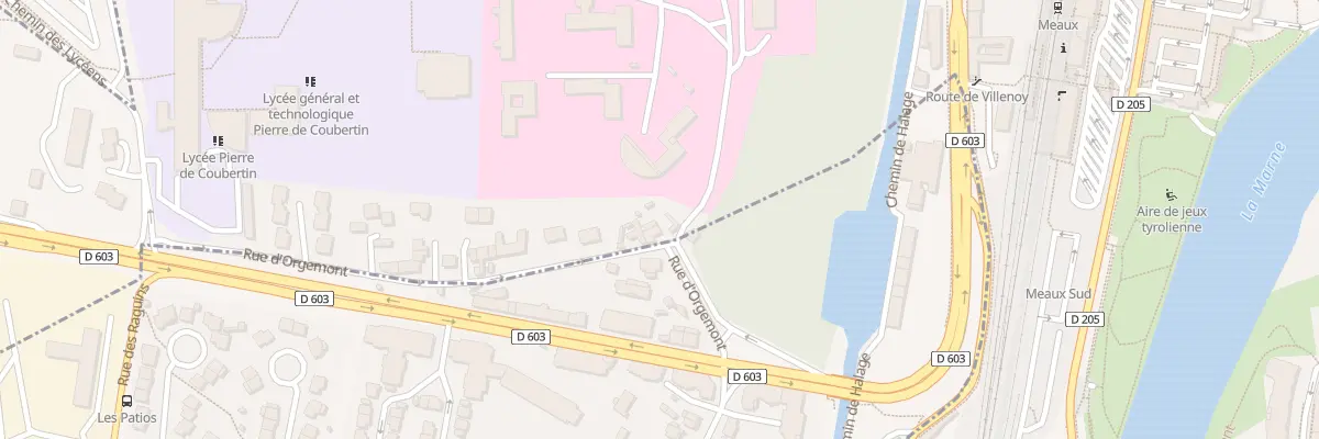 Plan du 2 Rue d’Orgemont à Meaux