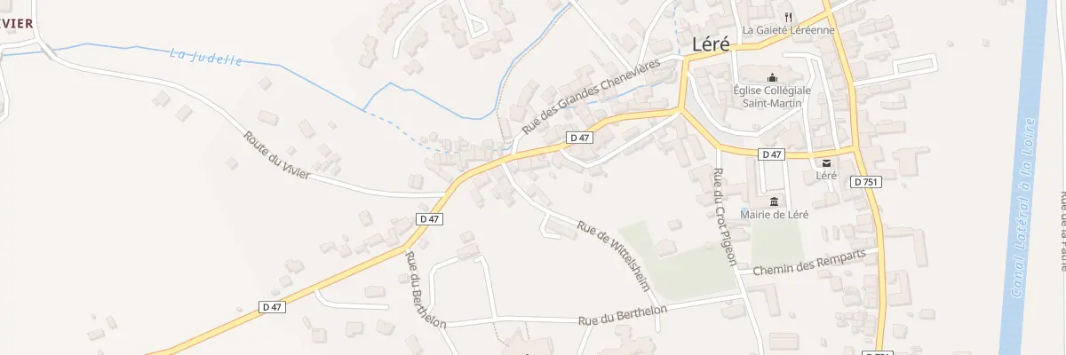 Plan du 8 Rue des Faubourgs à Léré