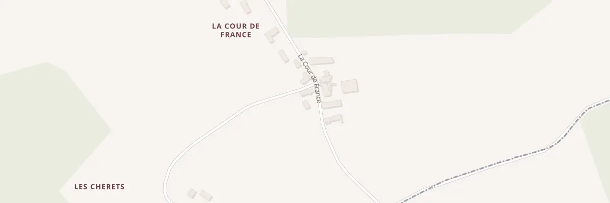 Plan du 472 La Cour de France à Louzouer