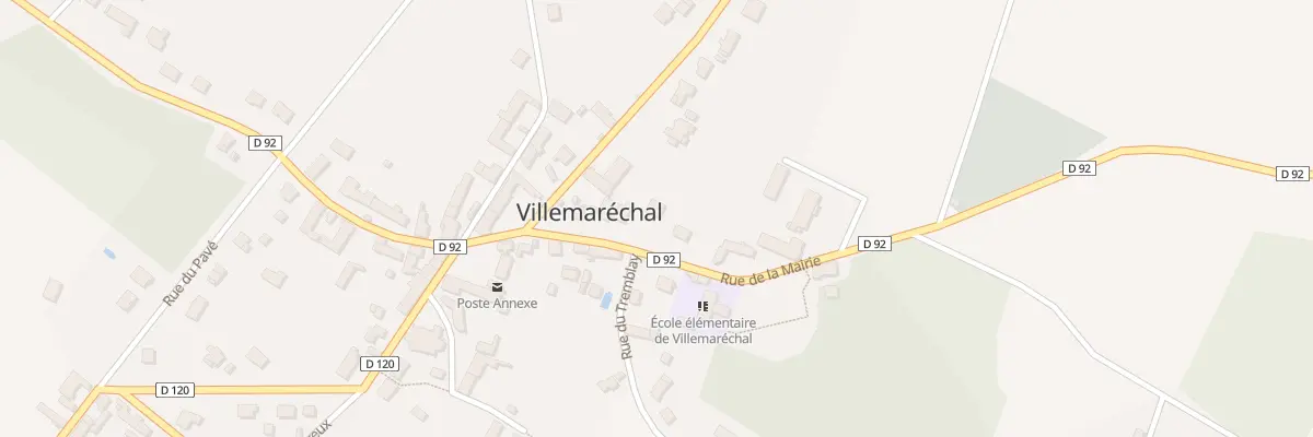Plan du 5 Rue de la Mairie Villemarechal à Villecerf